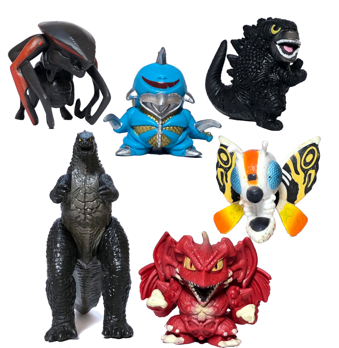 Set of 6 Godzilla Toys with Carry Bag – TwCare