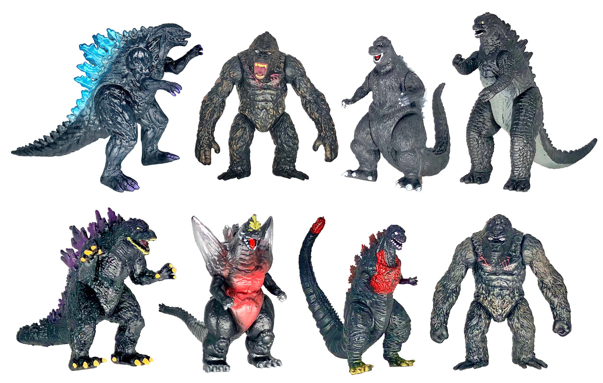 Godzilla vs Kong Mechagodzilla King Kong Ghidorah topper cup tumbler mug  bottle figures figurine toy