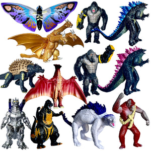 Set of 12 Godzilla x Kong: The New Empire, Toys Action Figures