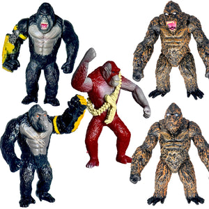 Set of 5 Godzilla x Kong: The New Empire, Toys Action Figures