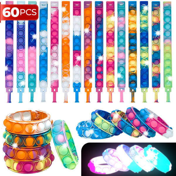 Rainbow Fidget Anxiety Bracelet For Kids Party Favors Regalos Para Cumpleaños  Infantil Invitados Juguetes Antiestrés Niños - AliExpress