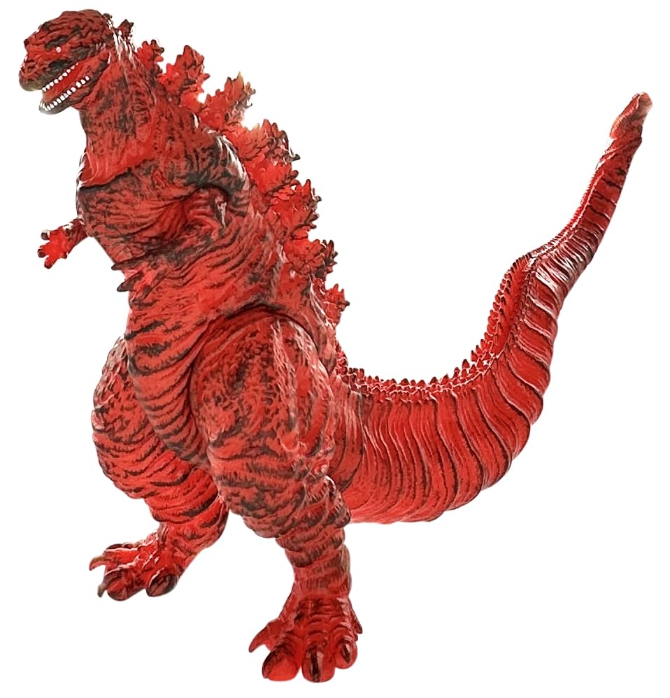 TwCare Legendary Shin Fire Godzilla, Flaming Movie Series Movable Joints Burning Action Figures Soft Vinyl, Carry Bag