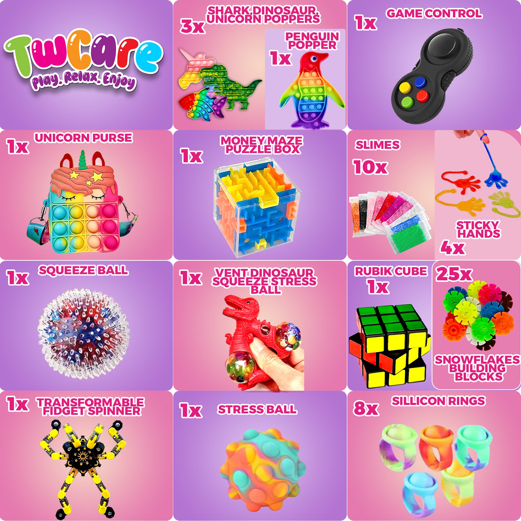 Fidget Set Shops 120 Pack Fidget Toys Set – TwCare