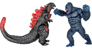 TwCare Exclusive Set of 8 Godzilla vs Kong Toys Movable Joint Action Figures, King of The Monster Dinosaur Shin Ghidorah Skull Crawler Destoroyah Mecha Mechagodzilla Cake Toppers Pack
