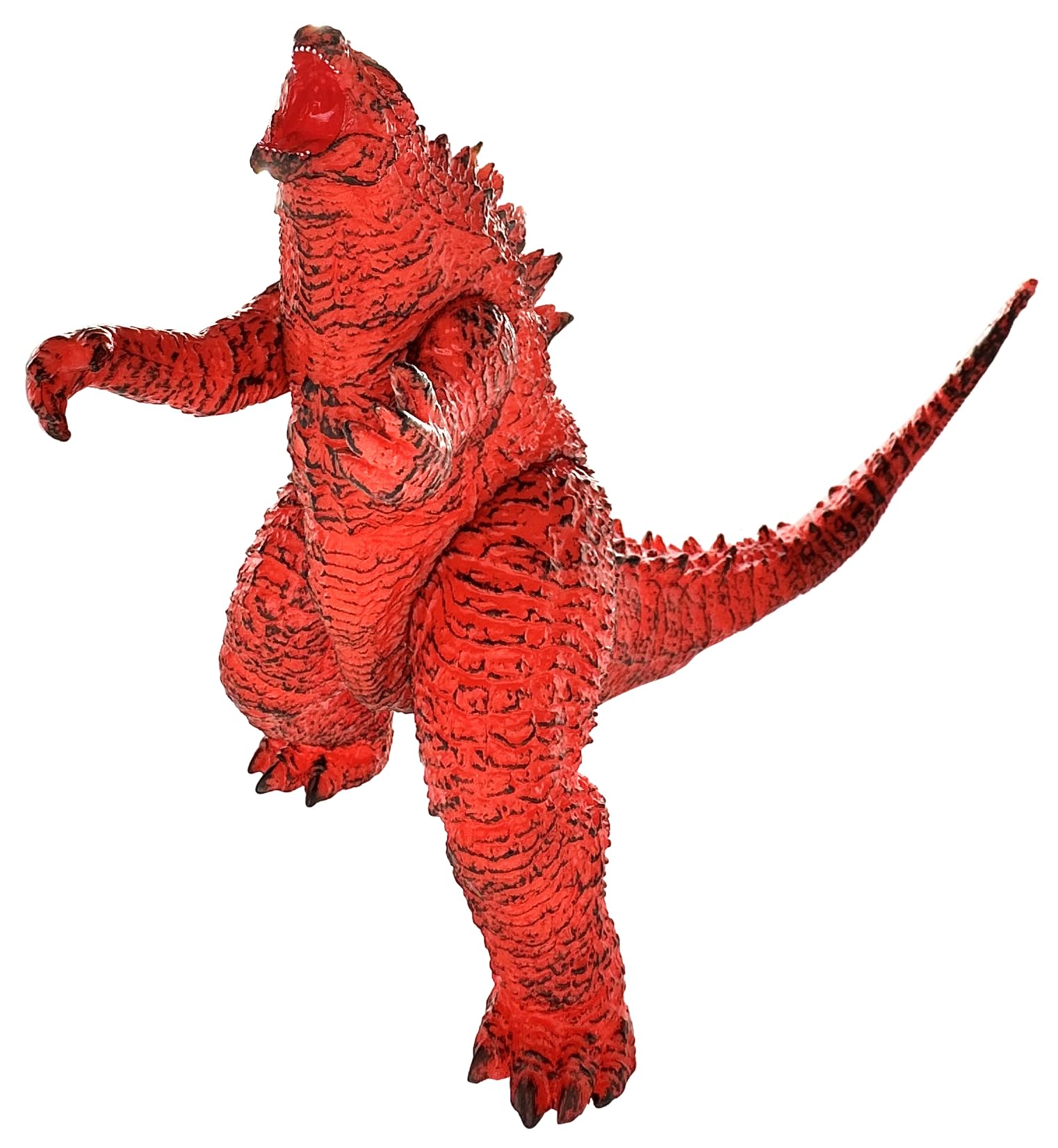 TwCare Fire Godzilla vs. Kong 2021 Toy Burning Action Figure: Flaming King of The Monsters, Movie Series Movable Joints Soft Vinyl, Travel Bag
