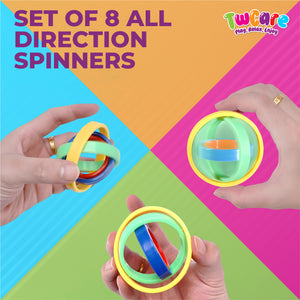 8 Pack All Directions Hand Fidget Spinners for Kids Adults Boys Girls