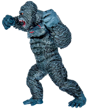 Giant King Kong vs Godzilla Attack Action Figure 11” Movie Series, Travel Bag