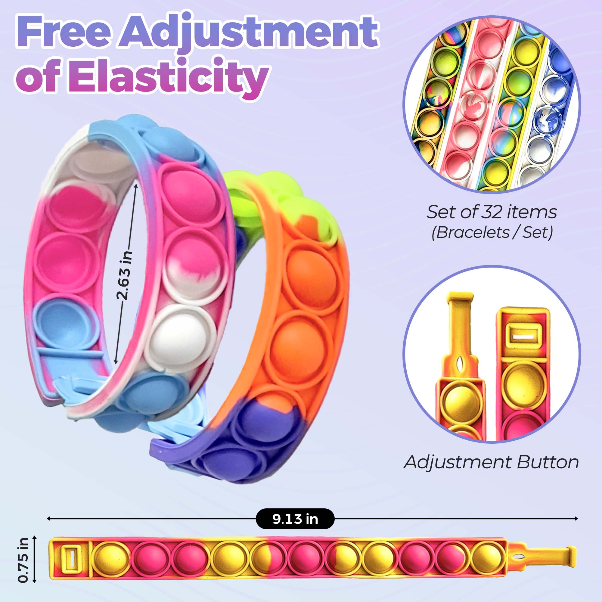 Dewenwils Fidget Toys, Dinosaure Push Pop Bubble Fidget Sensorielle Anti Stress pour Les Enfants Dewenwils Fidget Toys, Dinosaure Push Pop Bubble Fidget Sensorielle Anti Stress pour Les Enfants