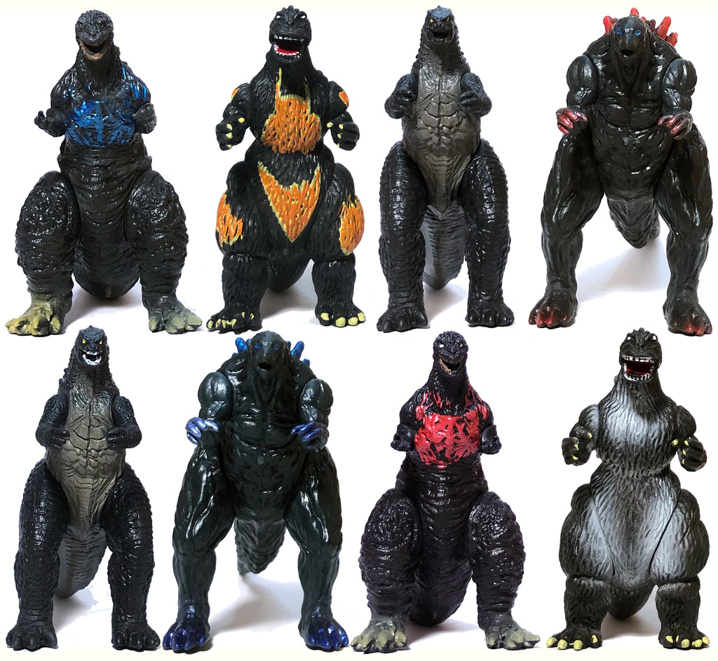 Set of 8 Godzilla Toys with Carry Bag